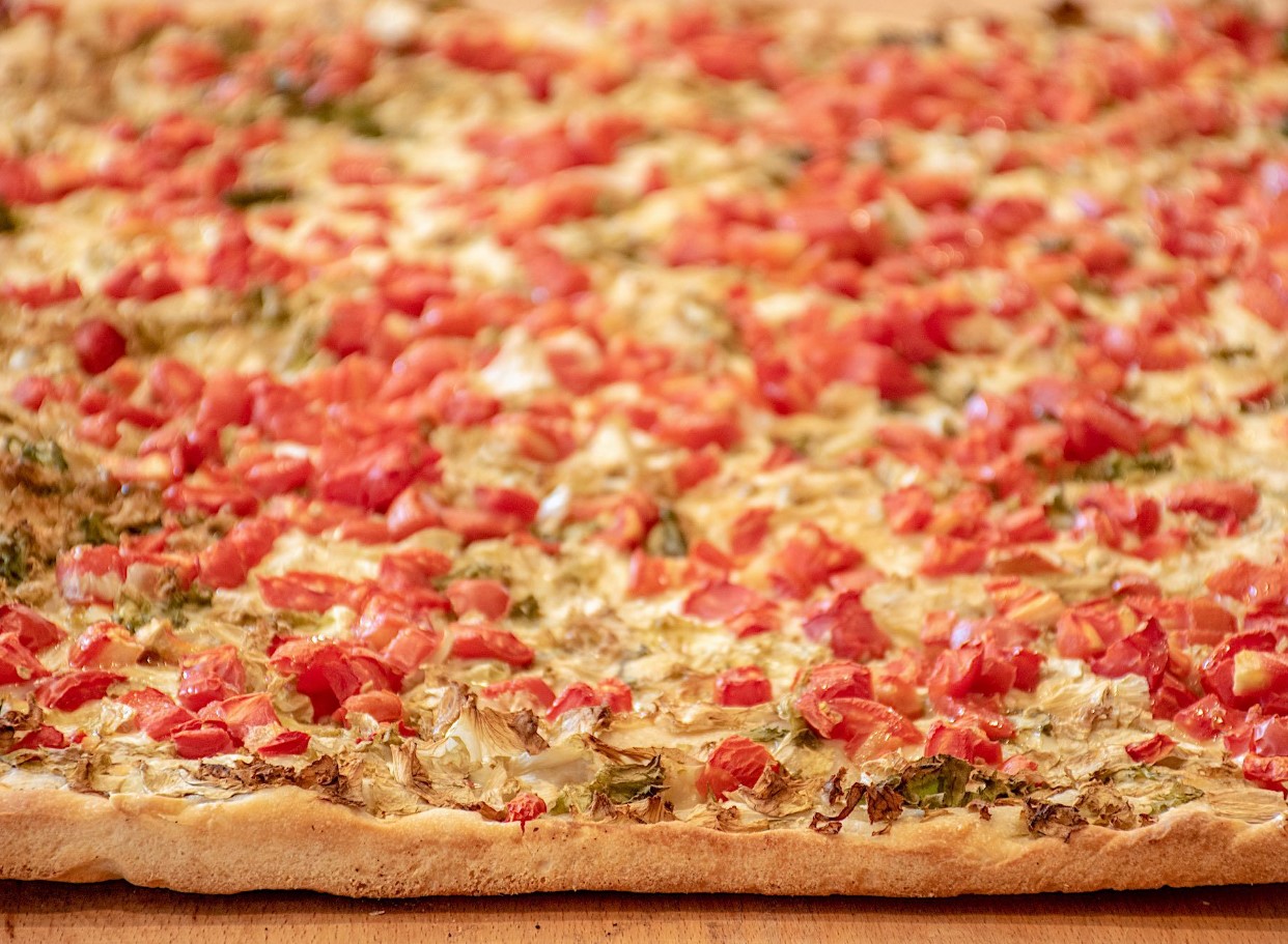 Фокача Месинезе (сицилианска фокача с ескариол)